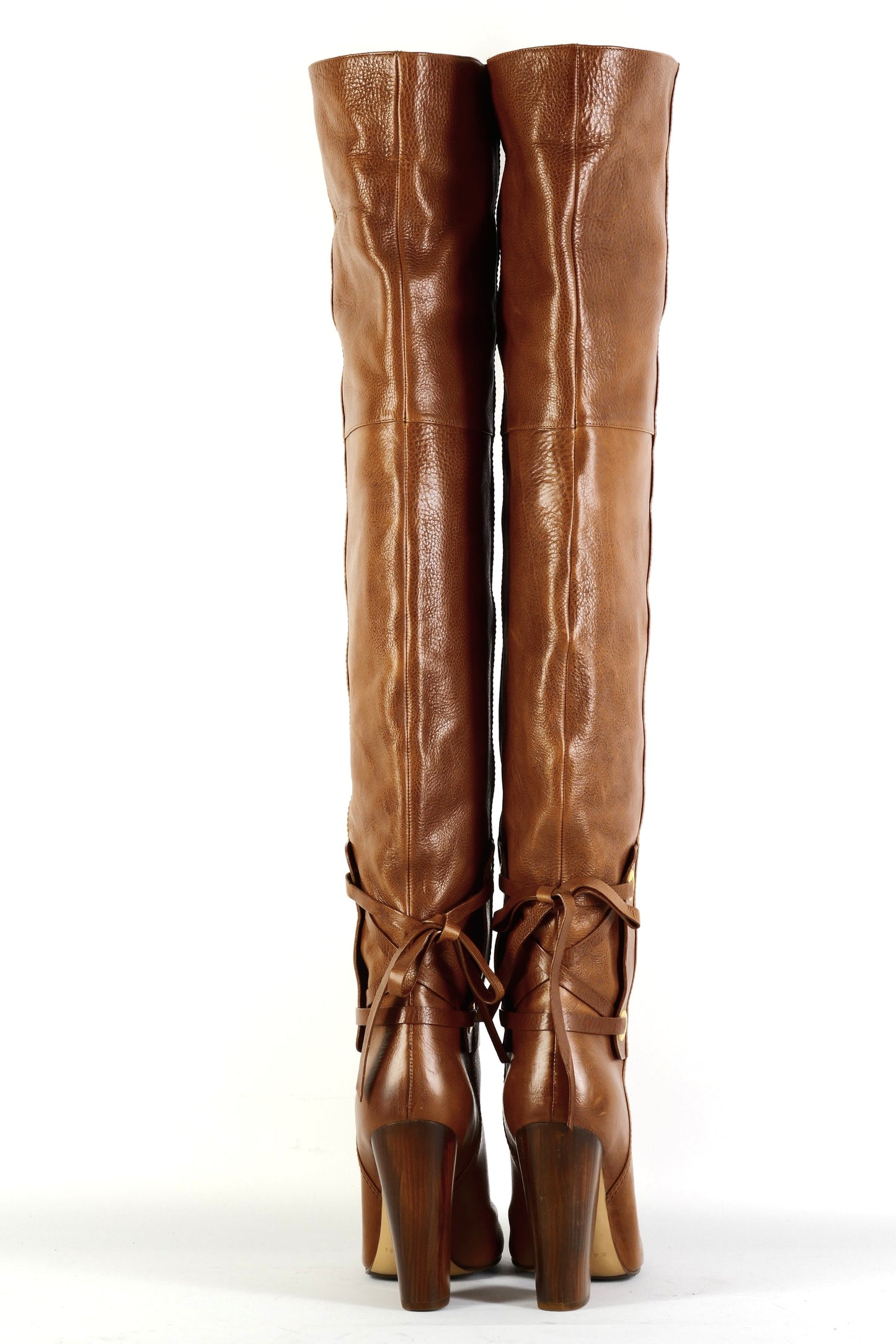 BUUTS Casadei Overknees Leder cognac 225150-5