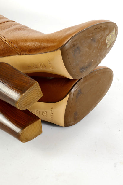 BUUTS Casadei Overknees Leder cognac 225150-8