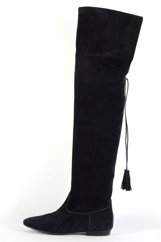 BUUTS Celine Overknees Wildleder schwarz 225153-1