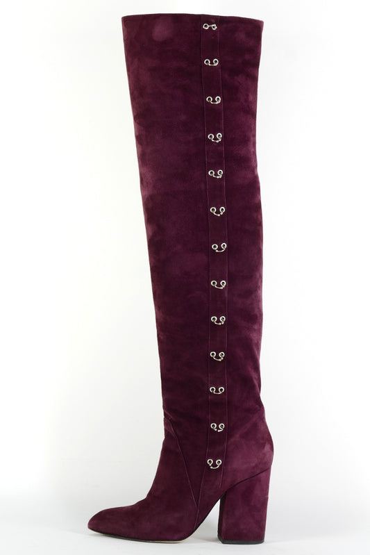 BUUTS Space Styleconcept Overknees Wildleder bordeaux 225154-1