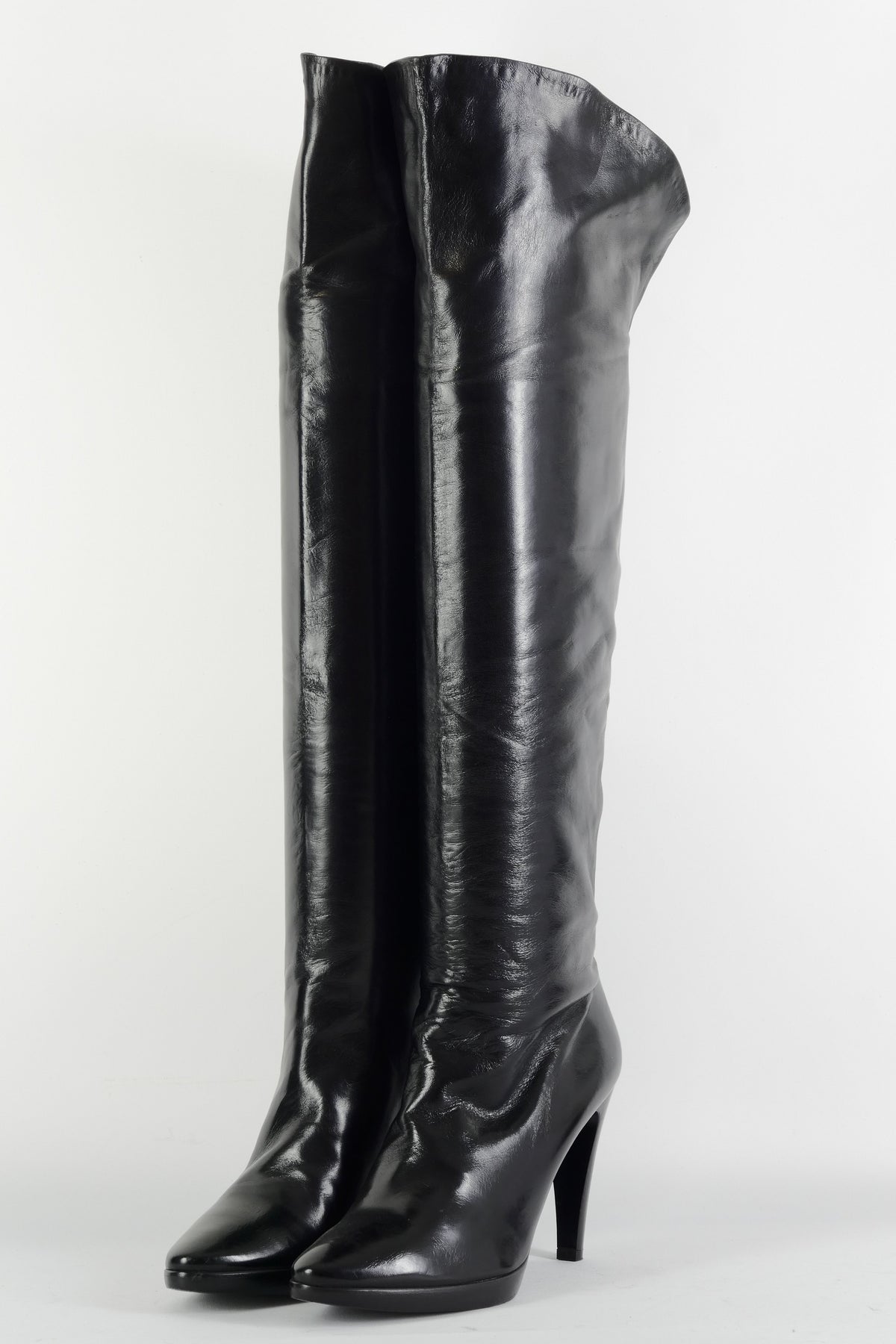 BUUTS Alluminio Hohe Stiefel Leder schwarz 225155-2