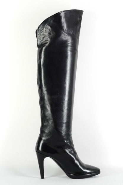 BUUTS Alluminio Hohe Stiefel Leder schwarz 225155-3
