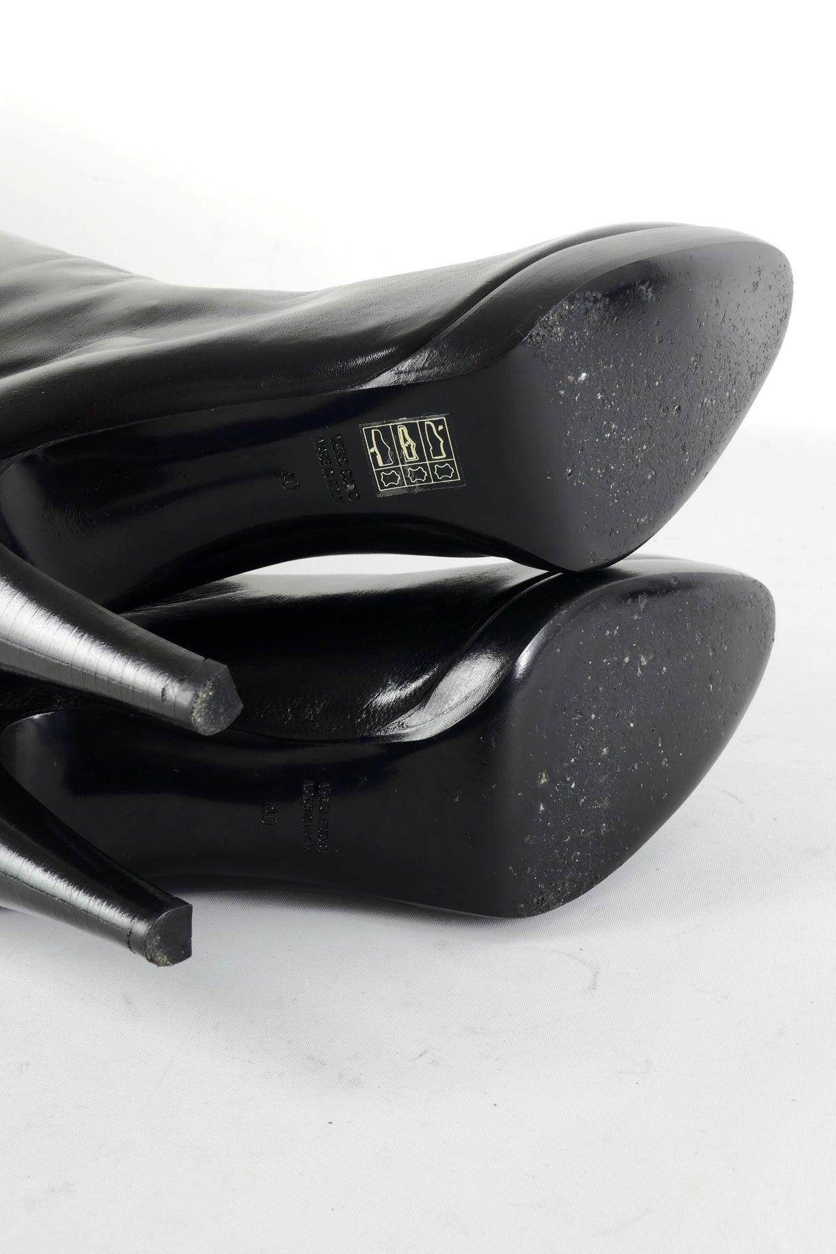 BUUTS Alluminio Hohe Stiefel Leder schwarz 225155-8