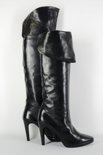 BUUTS Alluminio Hohe Stiefel Leder schwarz 225155-9