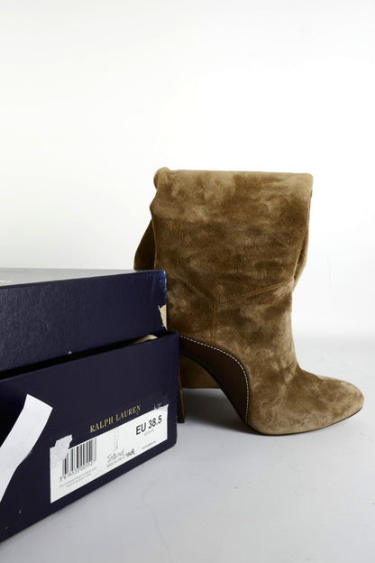 BUUTS Ralph Lauren Collection Hohe Stiefel Wildleder taupe 225157-10