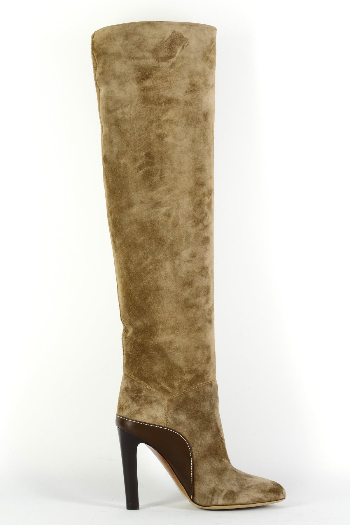 BUUTS Ralph Lauren Collection Hohe Stiefel Wildleder taupe 225157-3