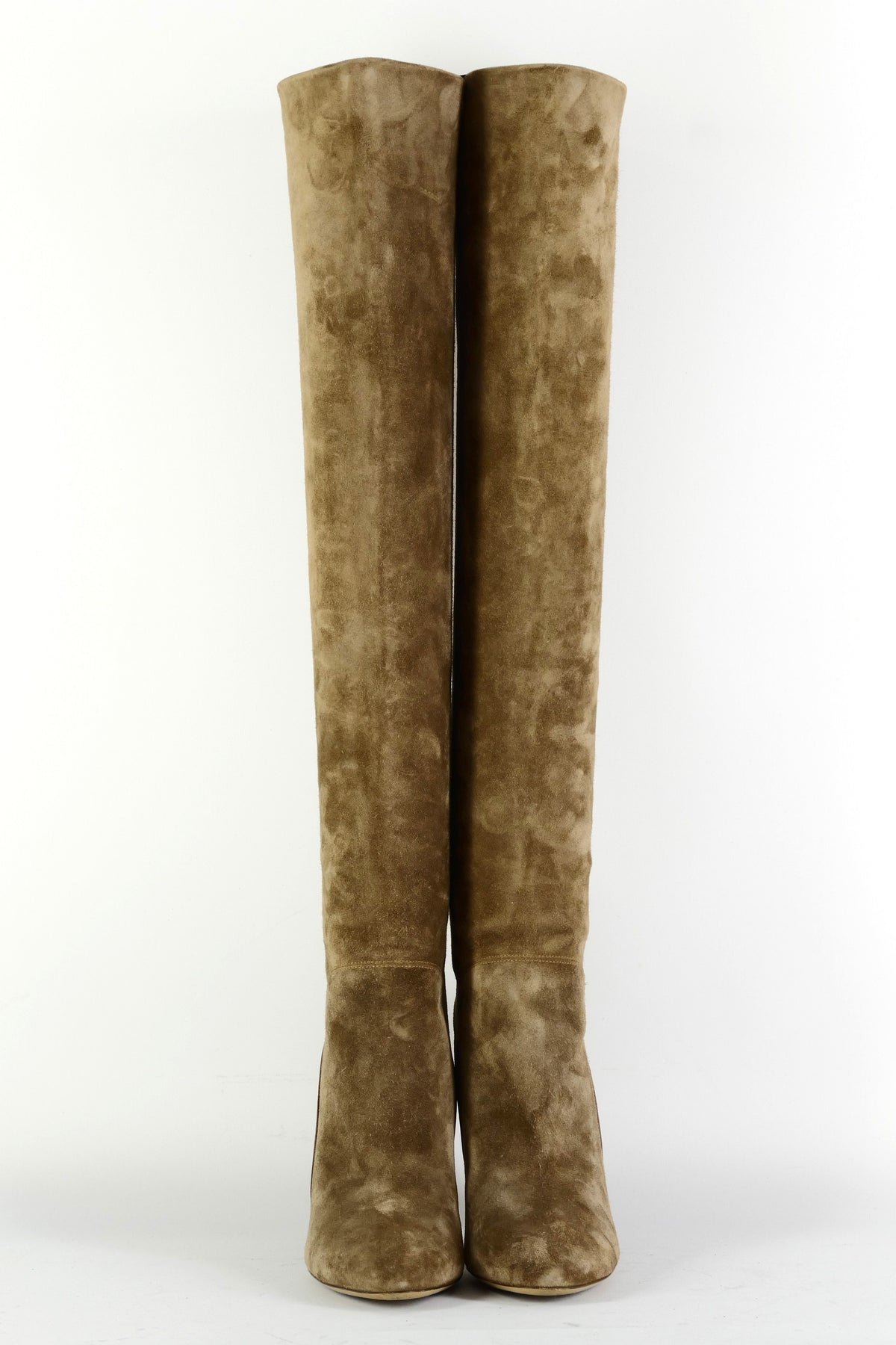 BUUTS Ralph Lauren Collection Hohe Stiefel Wildleder taupe 225157-4