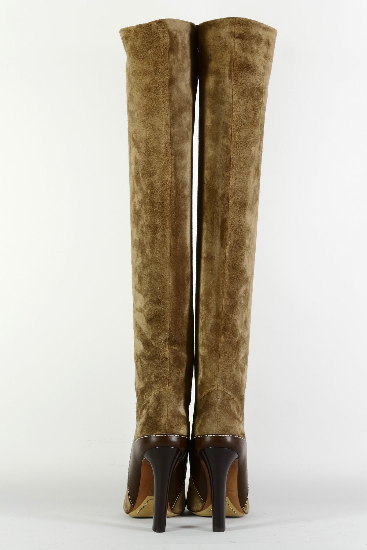 BUUTS Ralph Lauren Collection Hohe Stiefel Wildleder taupe 225157-5