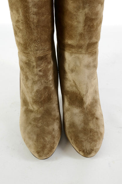 BUUTS Ralph Lauren Collection Hohe Stiefel Wildleder taupe 225157-7