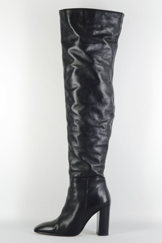 BUUTS Zara Overknees Leder schwarz 225165-1
