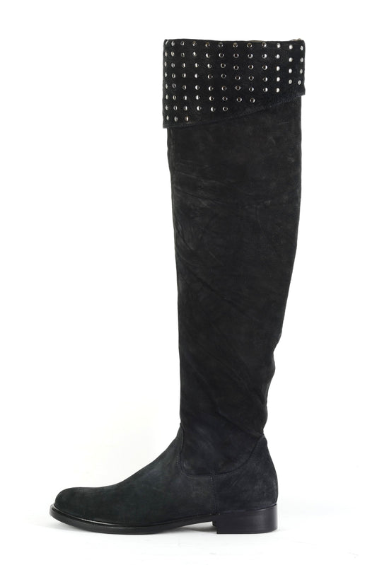 BUUTS Rossano Bisconti Overknees Wildleder schwarz 225173-1