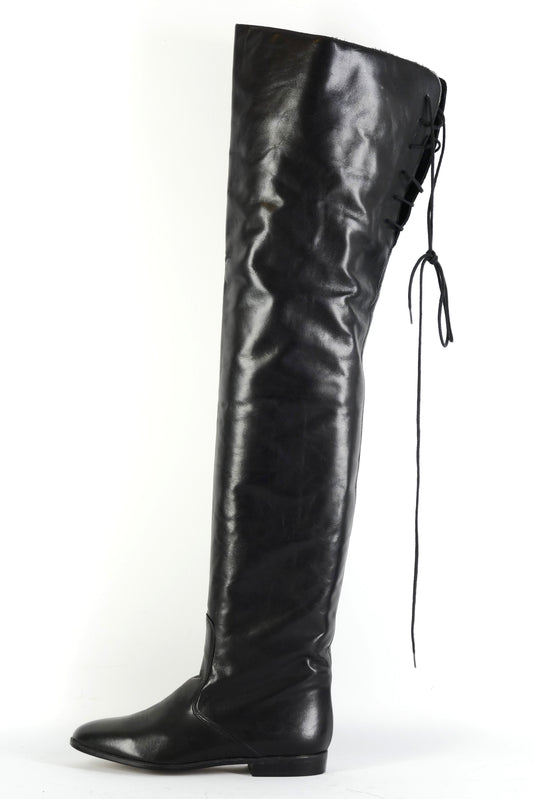 BUUTS Jean Gaborit Vintage-Stiefel Leder schwarz 225174-1