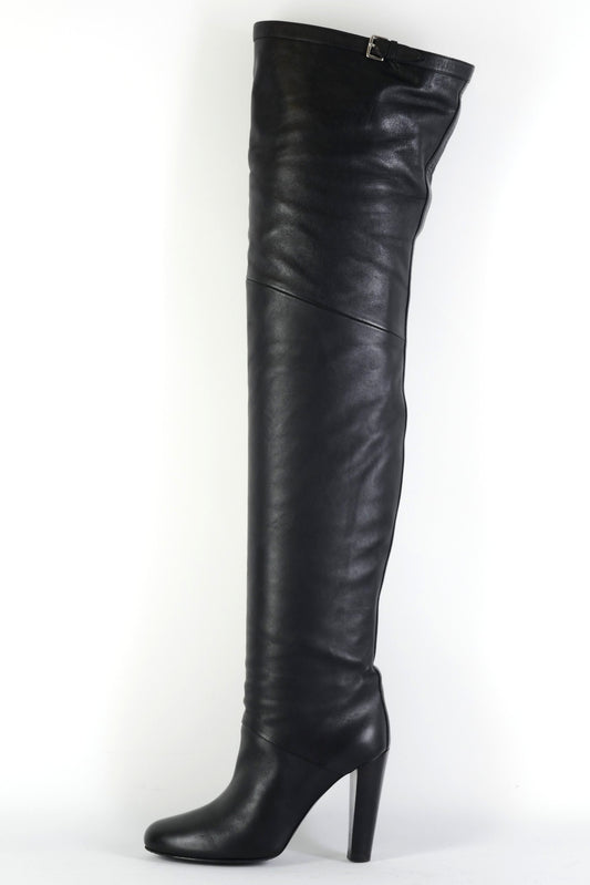BUUTS Hermes Overknees Leder schwarz 226003-1
