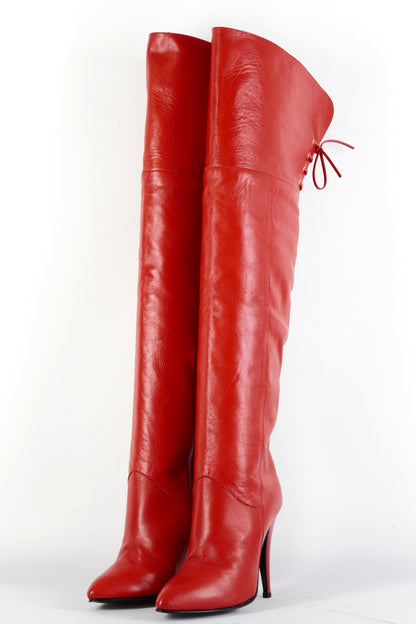 BUUTS Pola Vintage-Stiefel Leder rot 226009-2