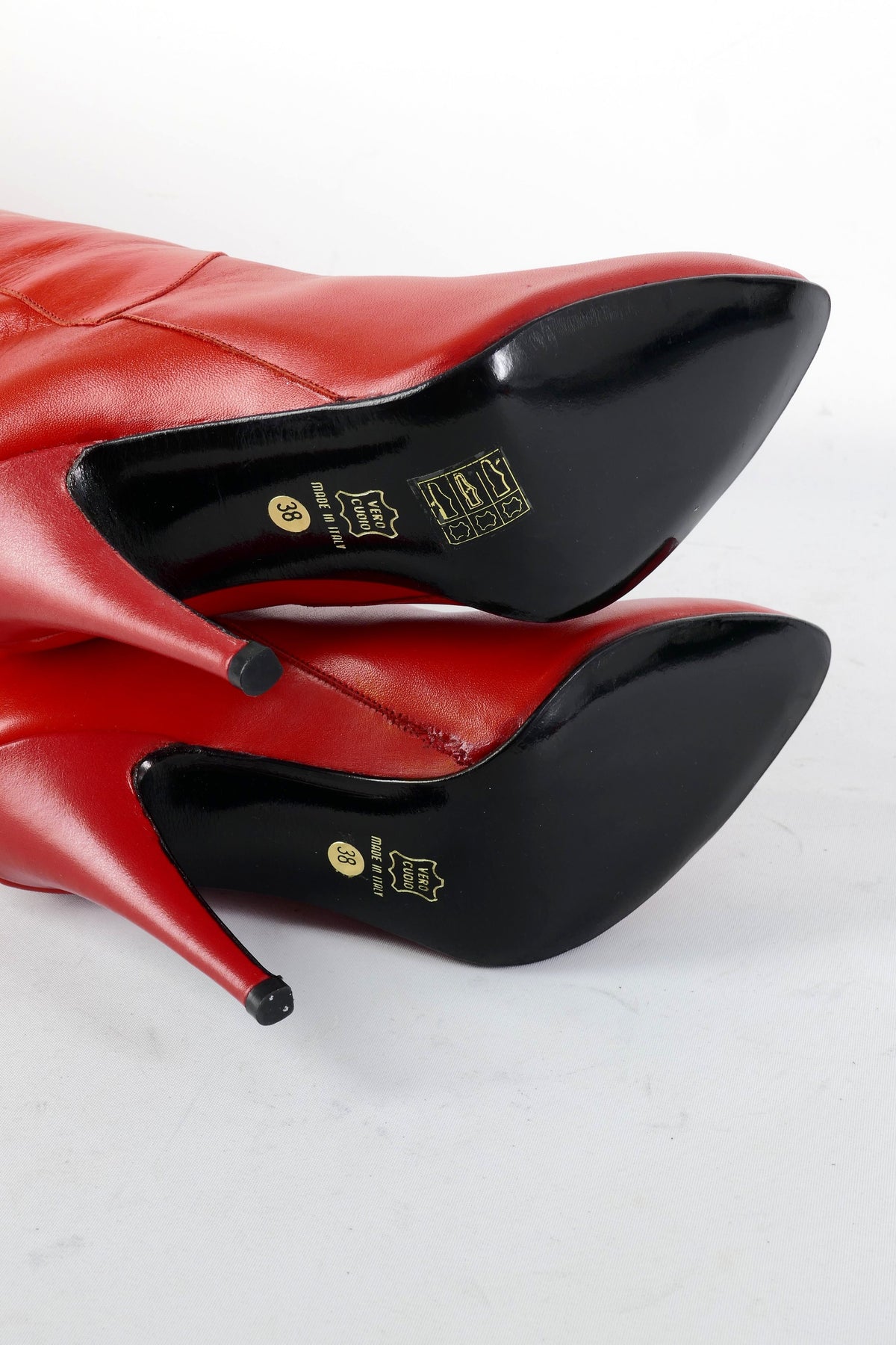 BUUTS Pola Vintage-Stiefel Leder rot 226009-8