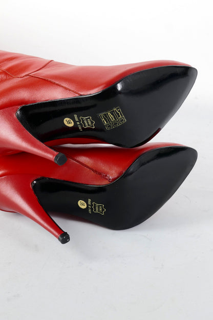 BUUTS Pola Vintage-Stiefel Leder rot 226009-8