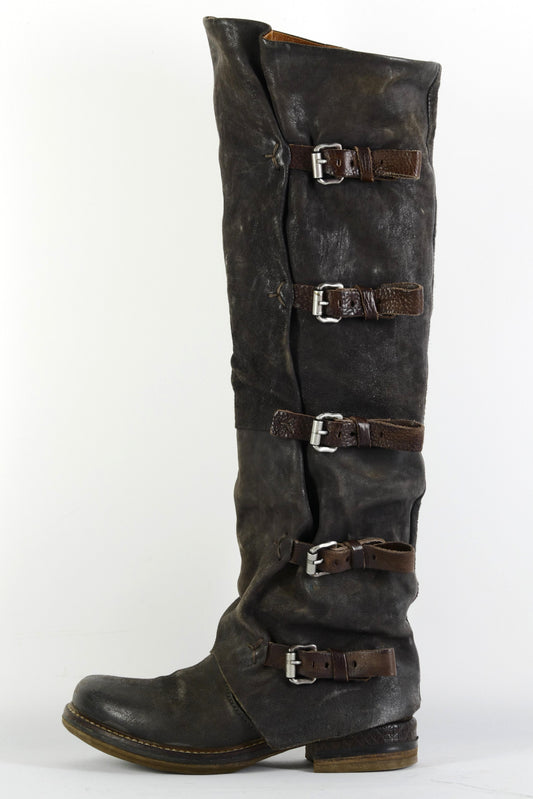 BUUTS AS 98 Hohe Stiefel Wildleder schlamm 226012-1