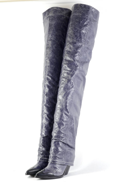 BUUTS Diesel Overknees Leder blau 226019-2