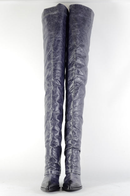 BUUTS Diesel Overknees Leder blau 226019-4