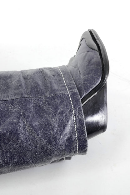 BUUTS Diesel Overknees Leder blau 226019-8