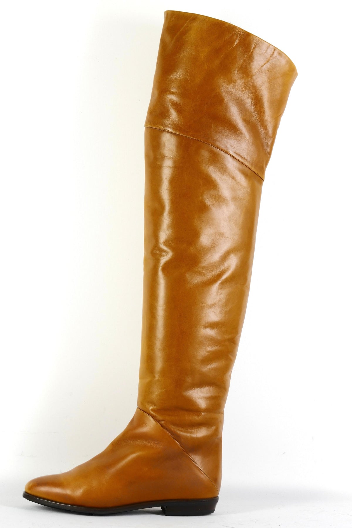 BUUTS Baldinini Overknees Leder cognac 226021-1