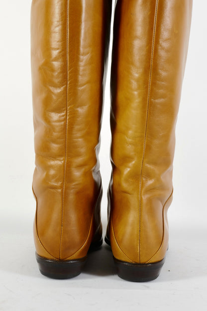 BUUTS Baldinini Overknees Leder cognac 226021-6