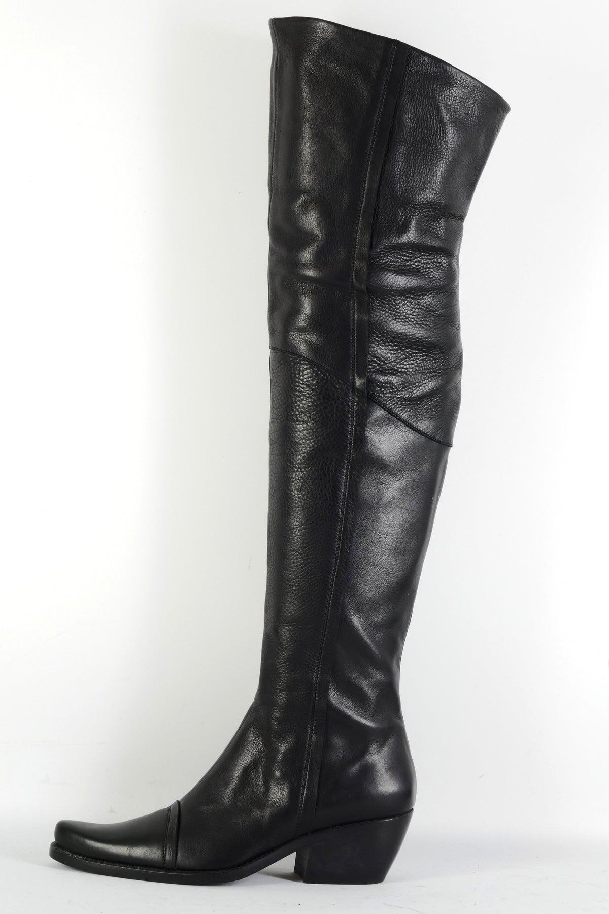 BUUTS El Vaquero Overknees Leder schwarz 226022-1