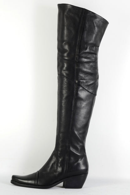 BUUTS El Vaquero Overknees Leder schwarz 226022-1