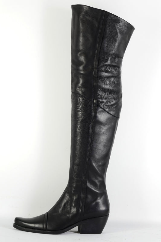 BUUTS El Vaquero Overknees Leder schwarz 226022-1