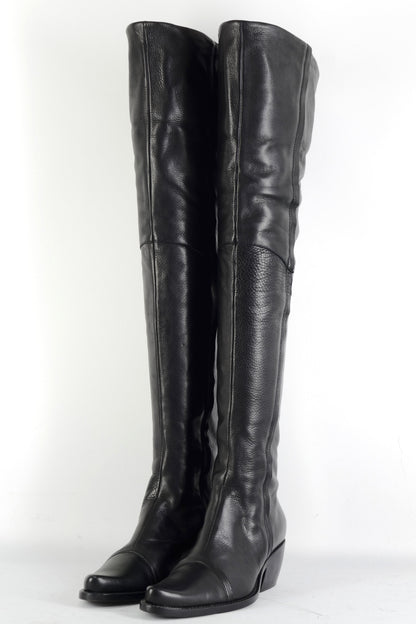 BUUTS El Vaquero Overknees Leder schwarz 226022-2