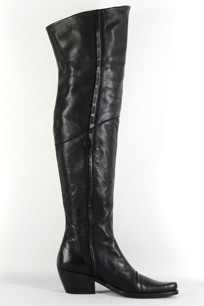 BUUTS El Vaquero Overknees Leder schwarz 226022-3