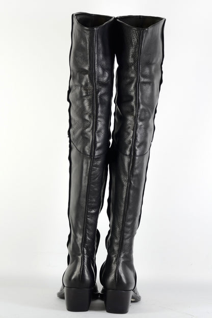 BUUTS El Vaquero Overknees Leder schwarz 226022-5
