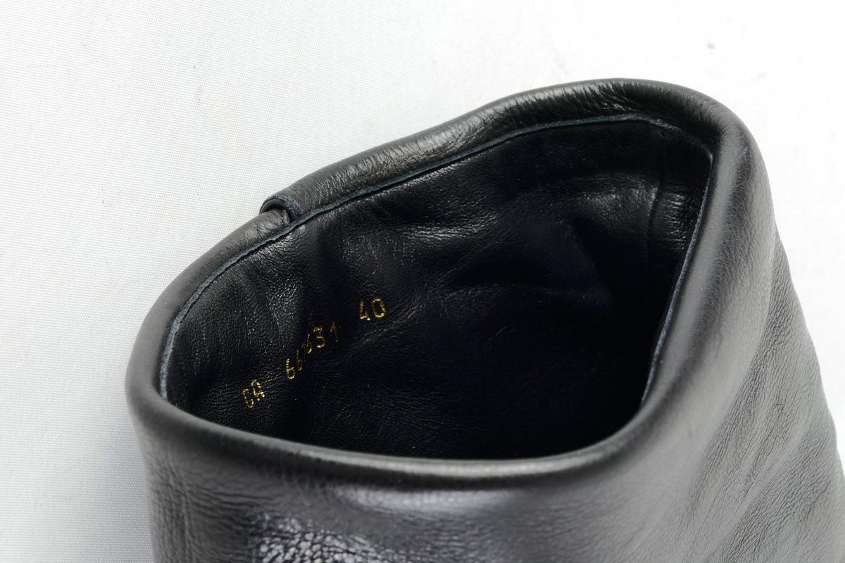 BUUTS Saint Laurent Overknees Leder schwarz 226024-10
