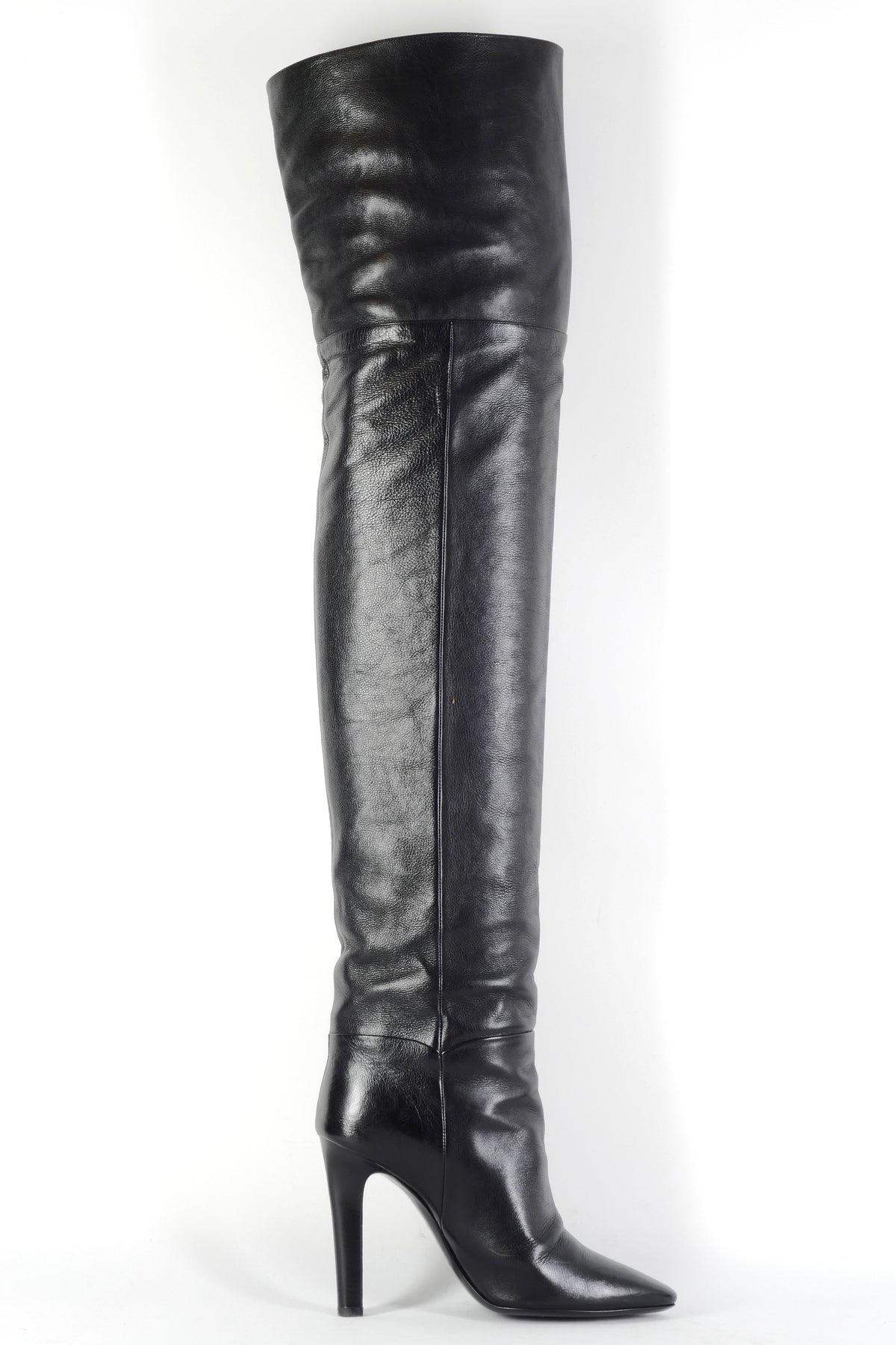 BUUTS Saint Laurent Overknees Leder schwarz 226024-3