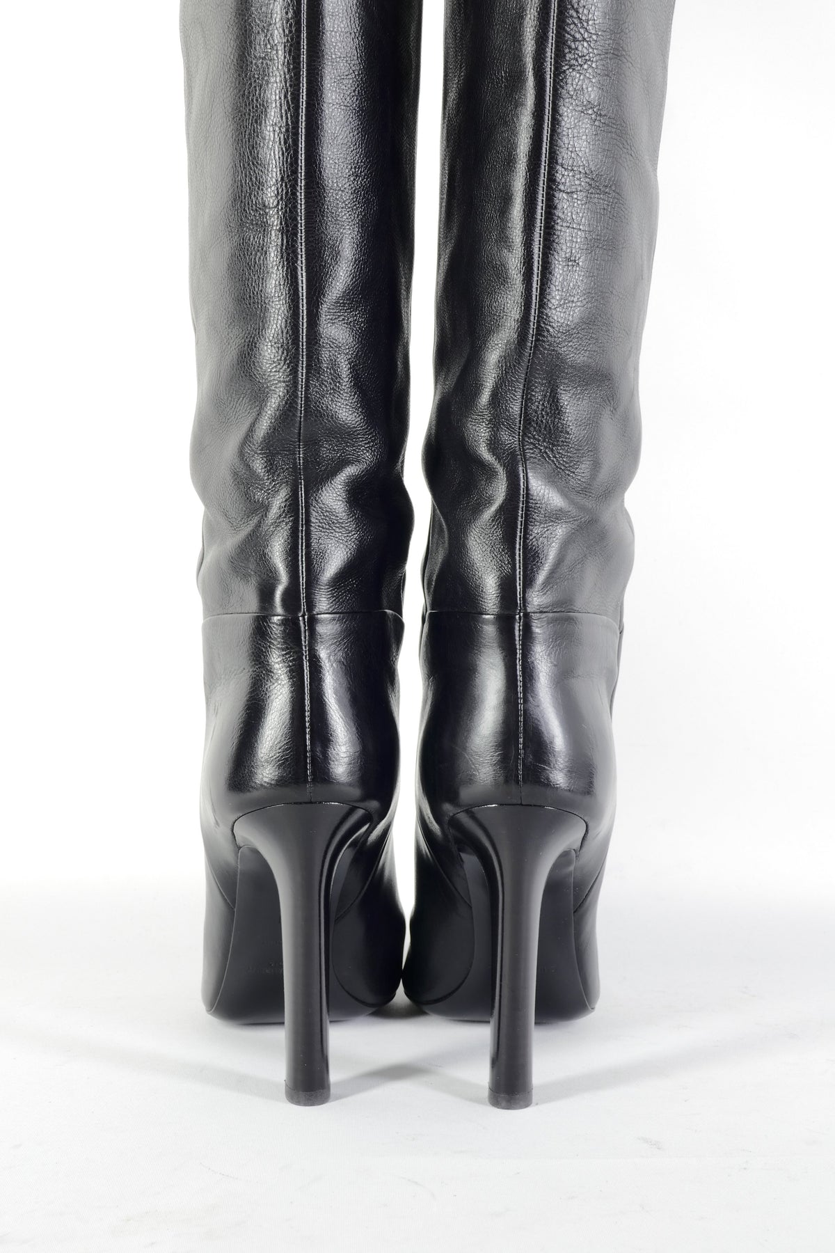 BUUTS Saint Laurent Overknees Leder schwarz 226024-6