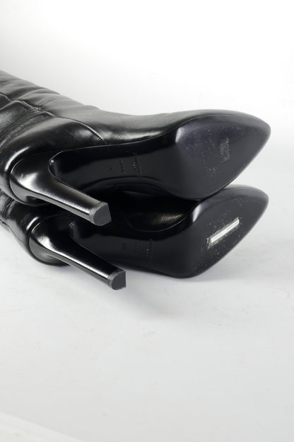 BUUTS Saint Laurent Overknees Leder schwarz 226024-8