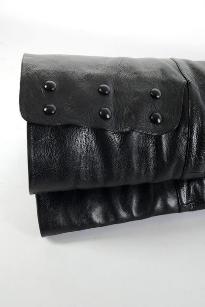 BUUTS Saint Laurent Overknees Leder schwarz 226024-9