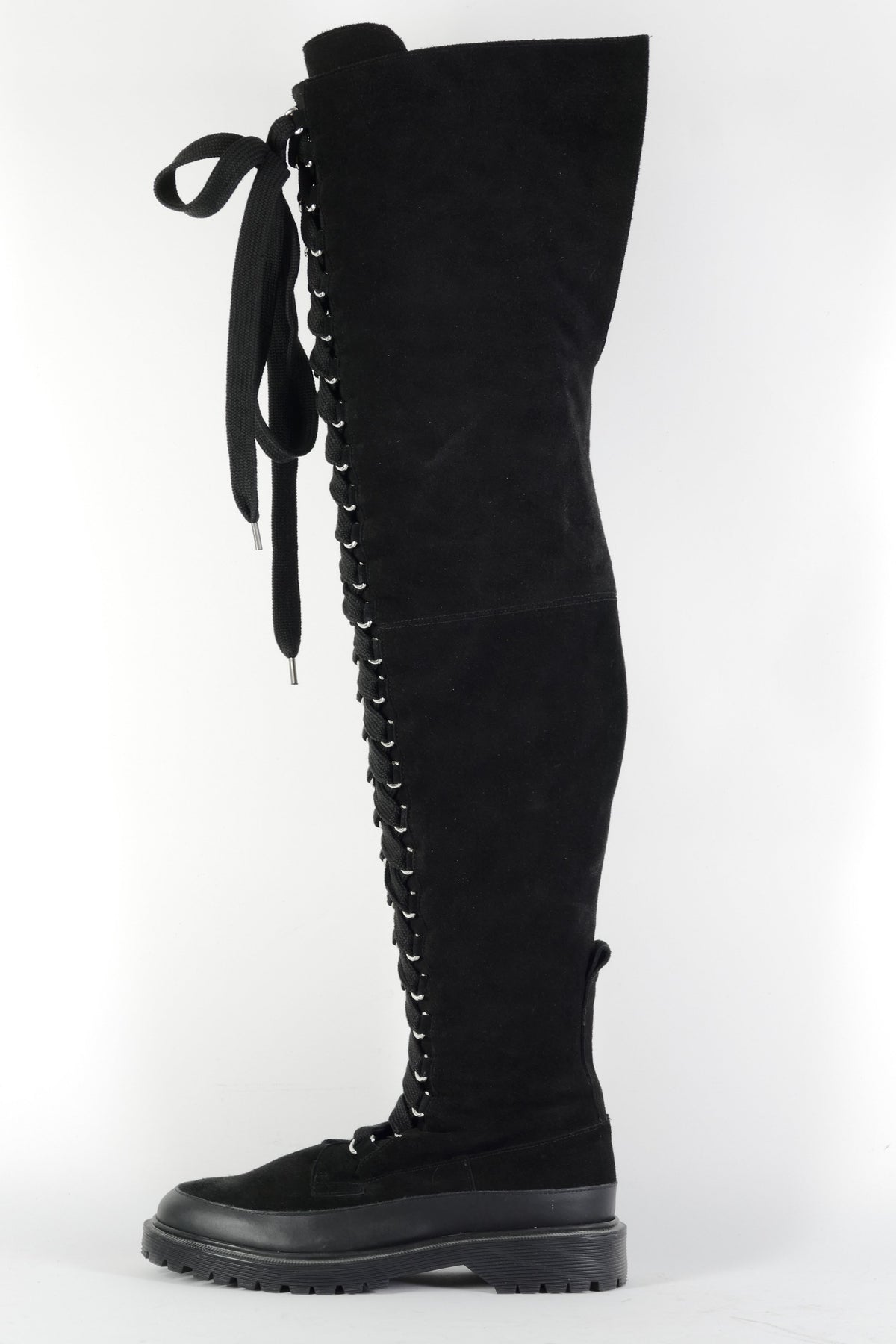 BUUTS Other Stories Overknees Wildleder schwarz 226025-1