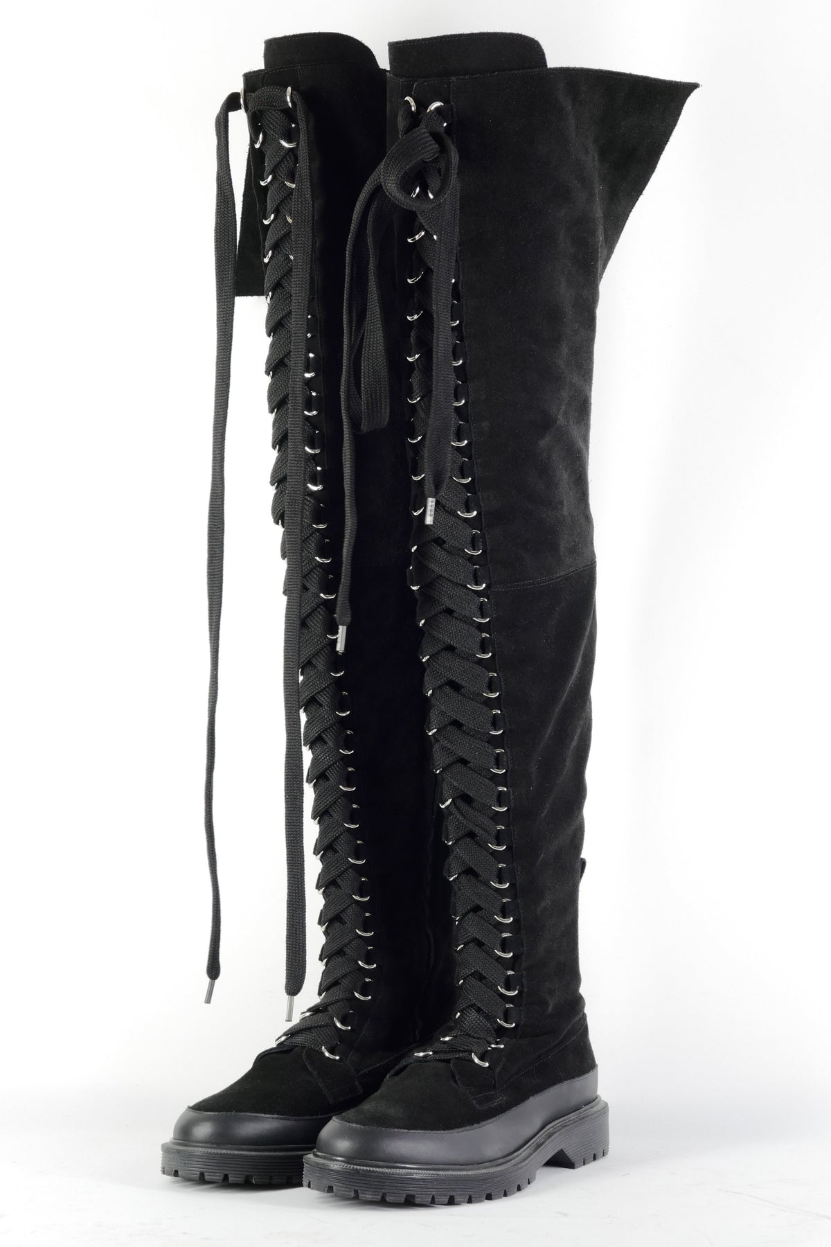BUUTS Other Stories Overknees Wildleder schwarz 226025-2