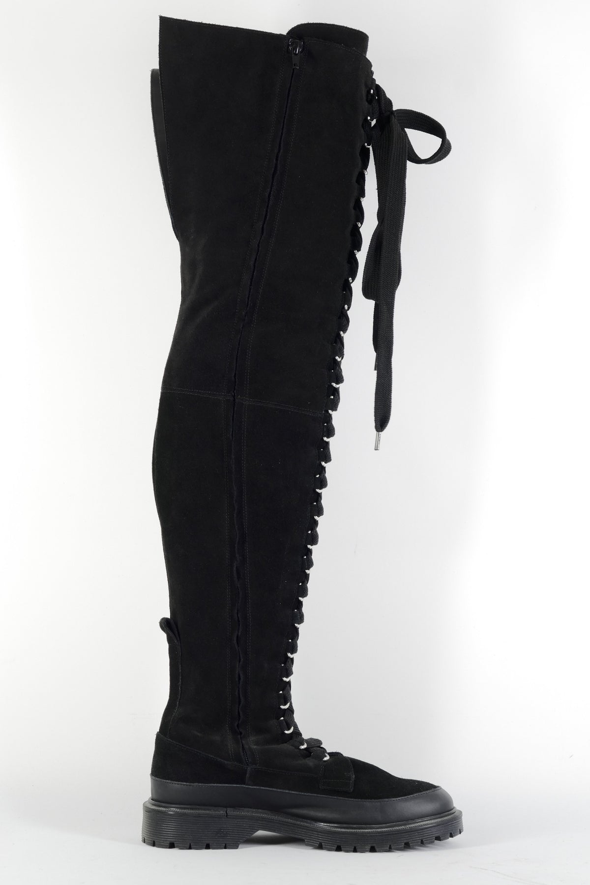 BUUTS Other Stories Overknees Wildleder schwarz 226025-3