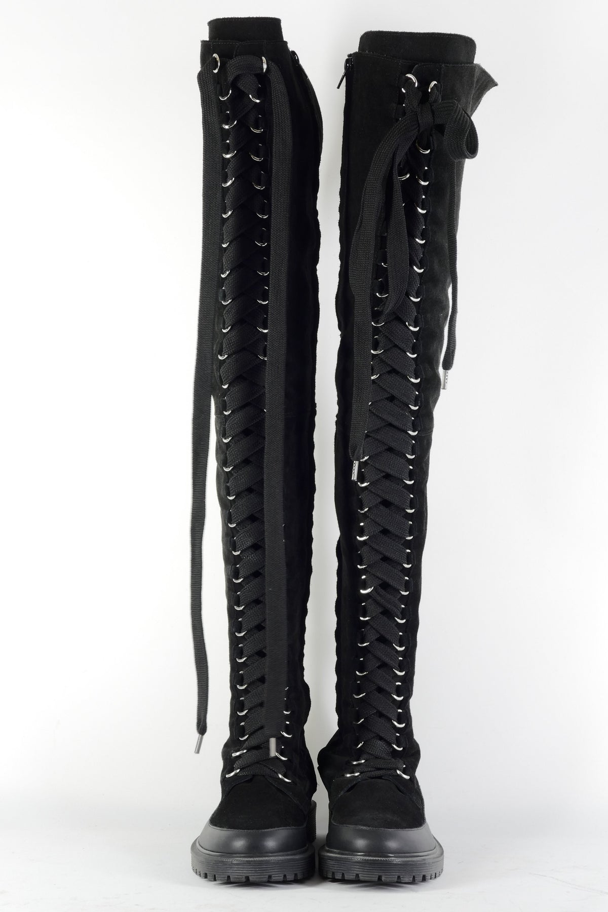 BUUTS Other Stories Overknees Wildleder schwarz 226025-4