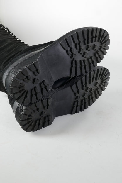 BUUTS Other Stories Overknees Wildleder schwarz 226025-8
