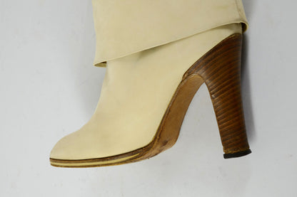 BUUTS unbekannt Vintage-Stiefel Wildleder creme 226026-11