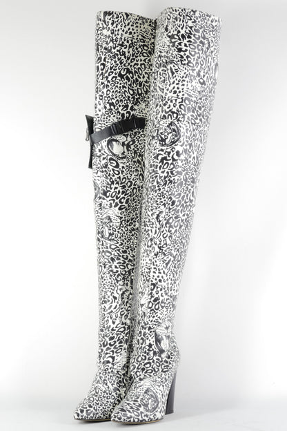 BUUTS Marcell von Berlin Overknees Leder gemustert 226028-2