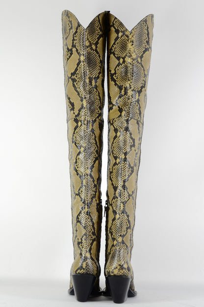 BUUTS unbekannt Overknees Leder animalprint 226030-5