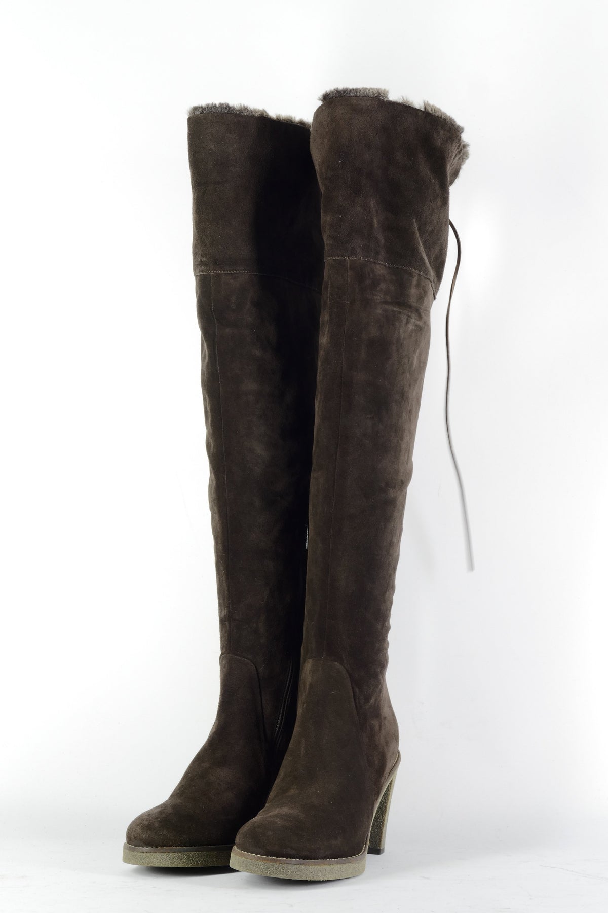 BUUTS Sax Overknees Wildleder dunkelbraun 226034-2