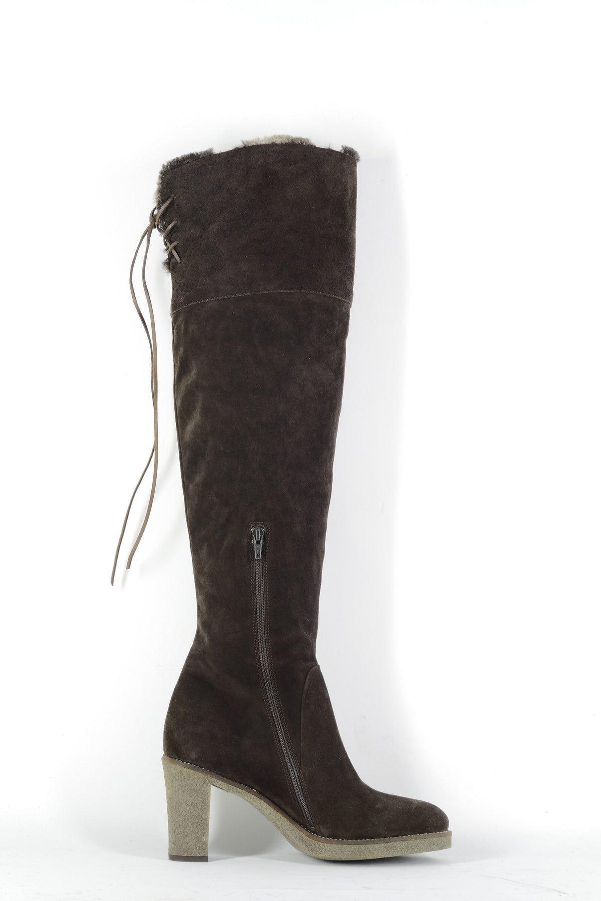 BUUTS Sax Overknees Wildleder dunkelbraun 226034-4