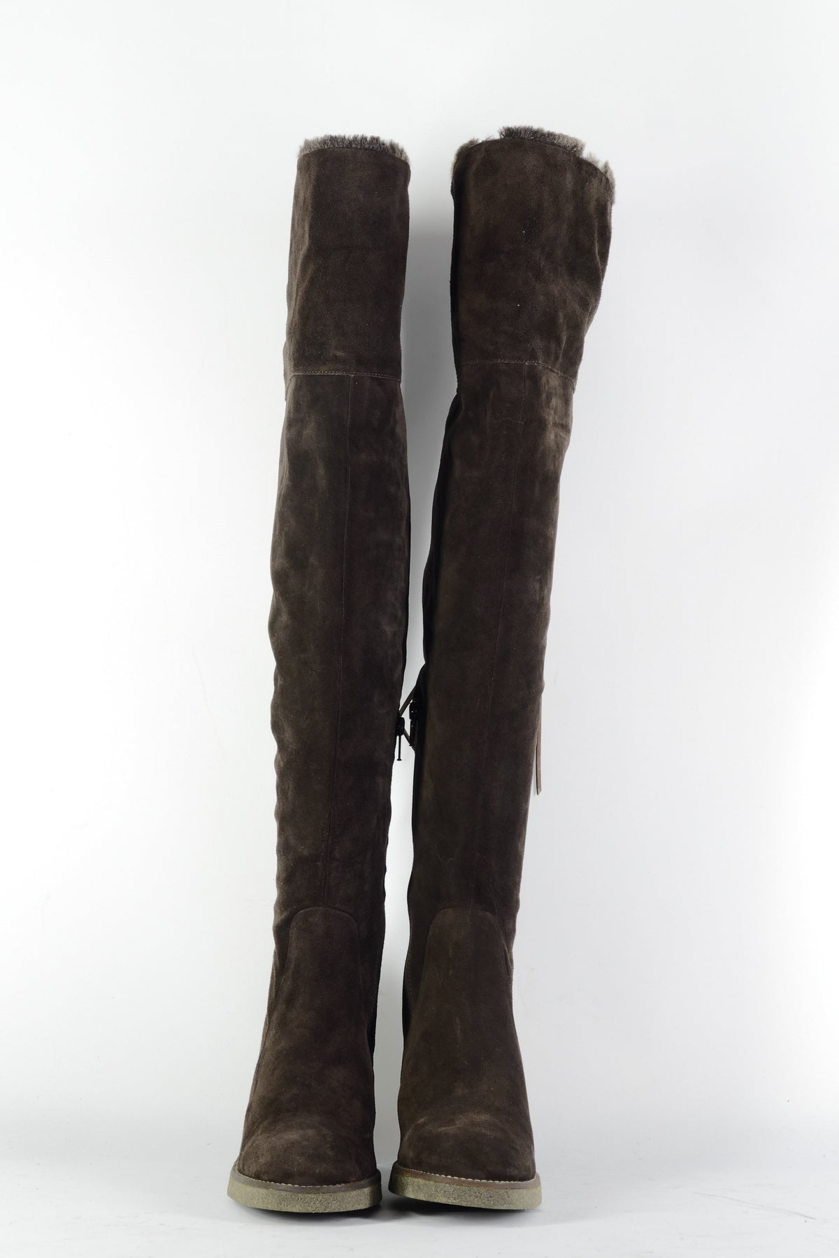 BUUTS Sax Overknees Wildleder dunkelbraun 226034-6