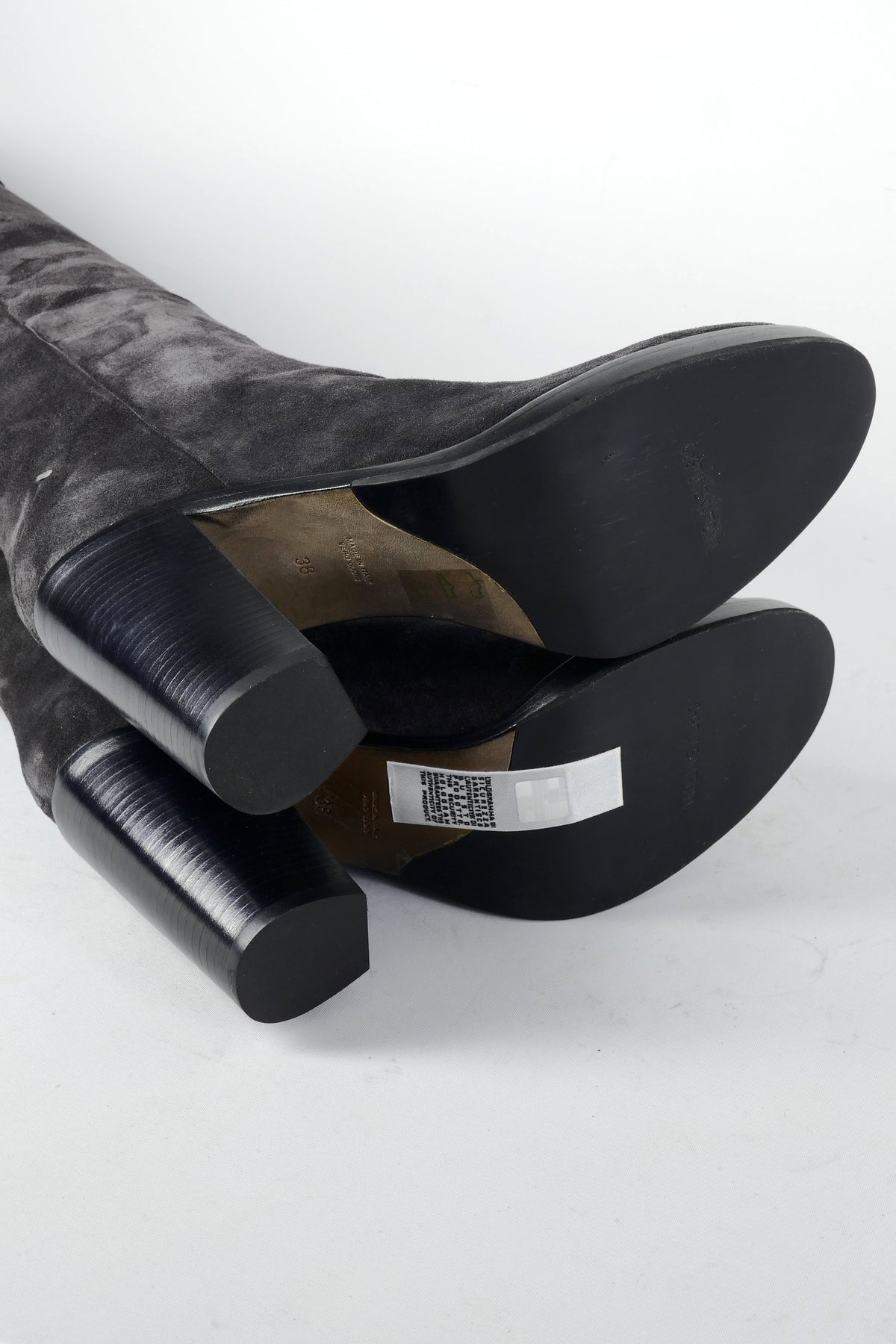 BUUTS Costume National Hohe Stiefel Wildleder anthrazit 226036-10