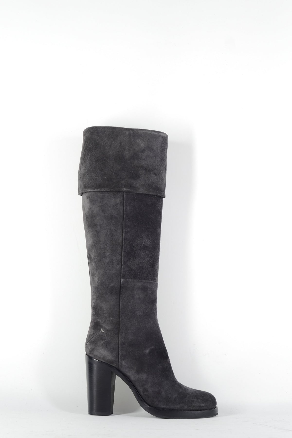 BUUTS Costume National Hohe Stiefel Wildleder anthrazit 226036-4